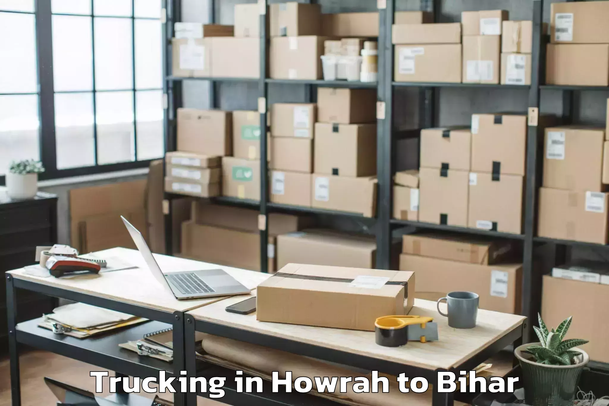 Affordable Howrah to Bhabhua Trucking